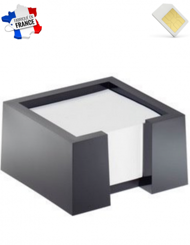 Bloc cube noir pour papier post it -...