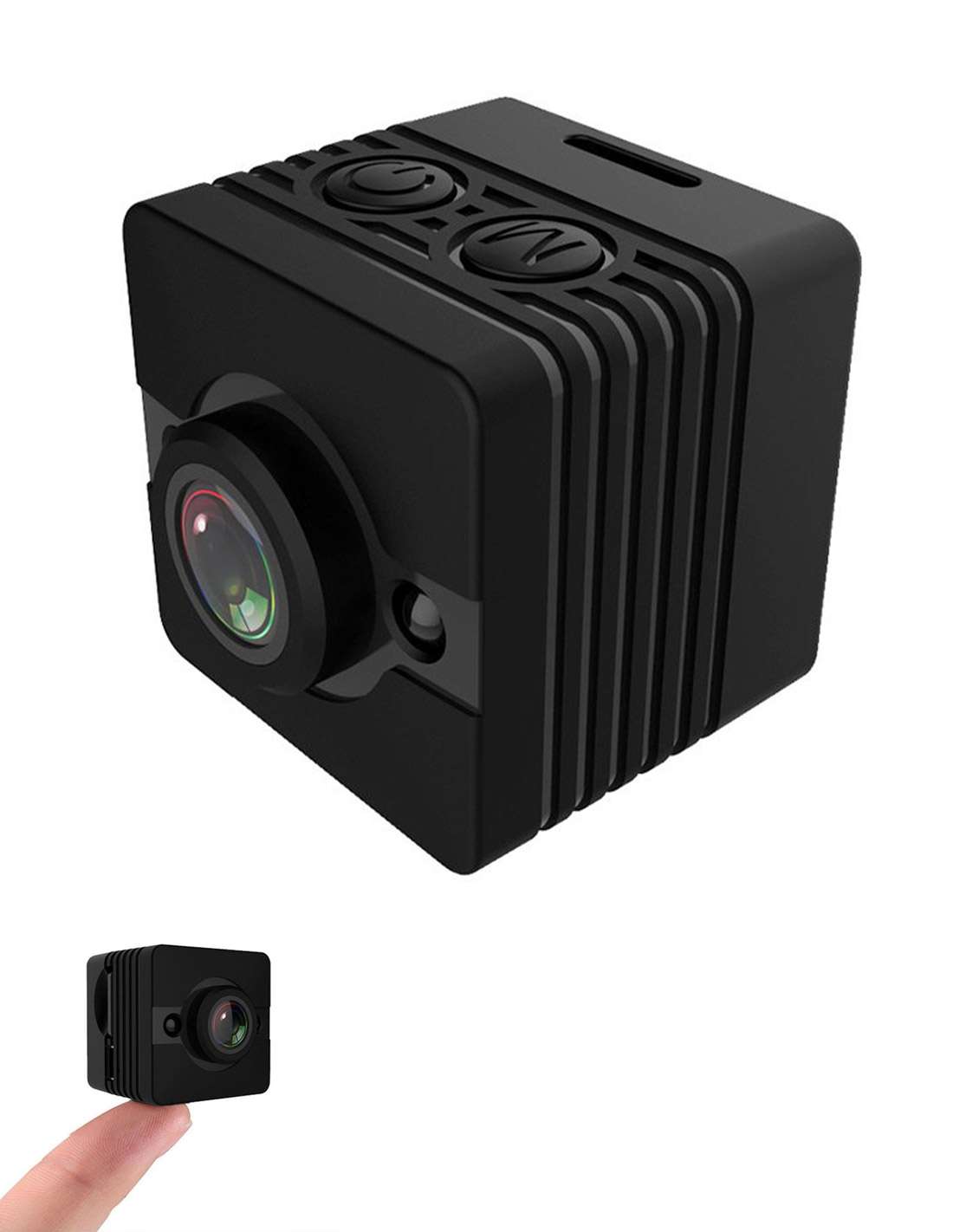LXMIMI Caméra espion espion Wi-Fi grand angle 140° caméra espion HD 1080p pour vision nocturne automatique caméra espion avec détection de mouvement et batterie rechargeable