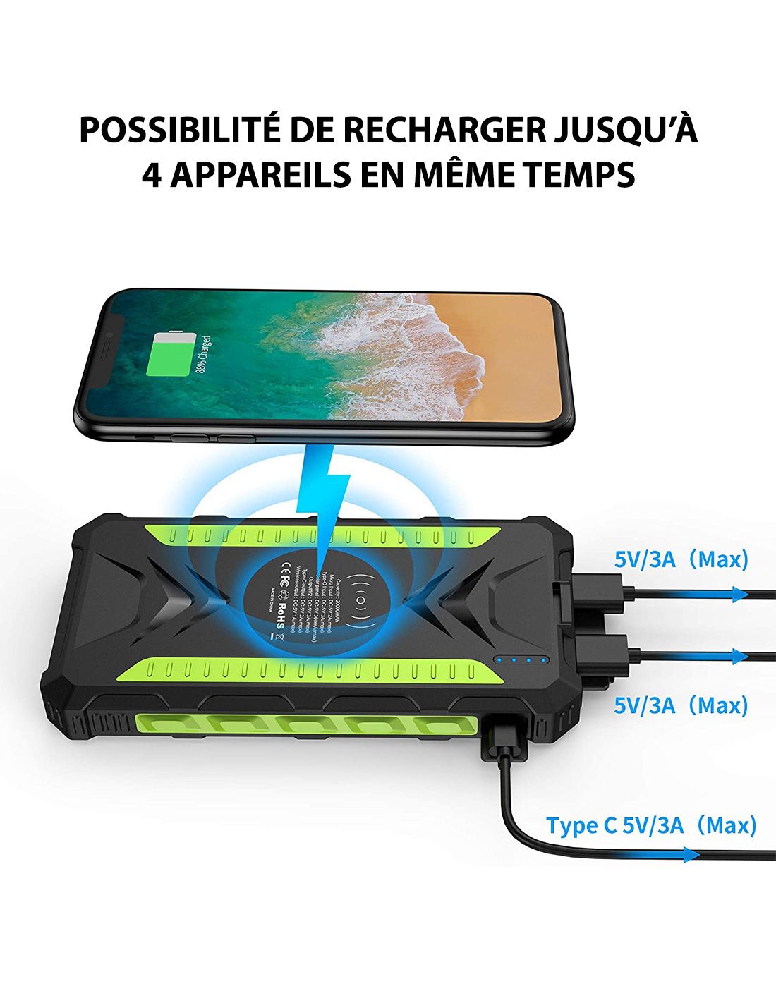 Tracker GPS Batterie externe Autonomie 200H / 200 Jours