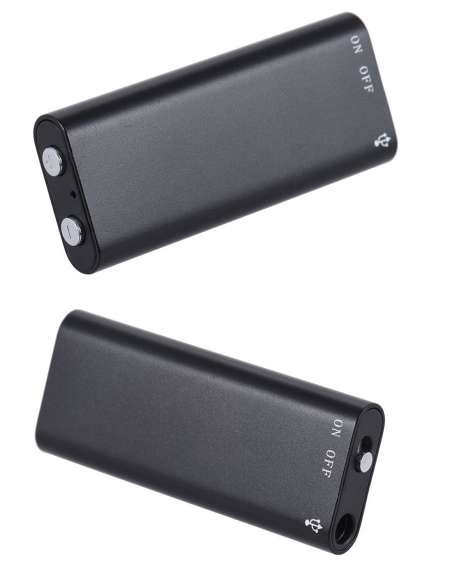 Lecteur mp3 micro espion dictaphone - de côte