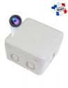 Camera espion wifi HD dissimulee dans une boite de derivation