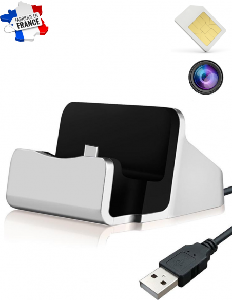 Dock telephone et chargeur type c micro GSM/camera