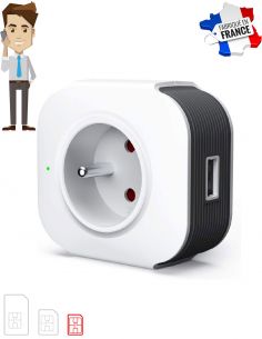 Prise connectée micro GSM écoute à distance