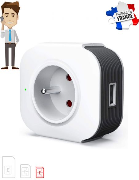 Prise connectée micro GSM écoute à distance