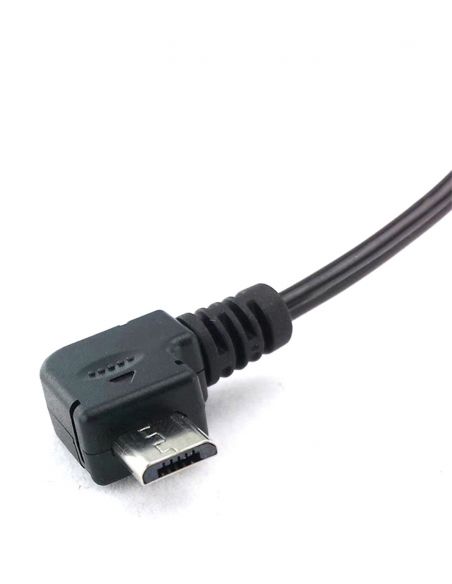 Camera bouton espion filaire OTG 90° - câble