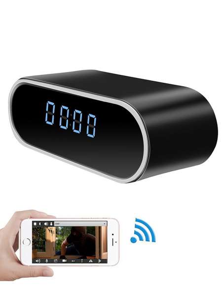 Horloge camera espion wifi full HD - vision nocturne - camera discrete