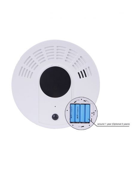 Détecteur de fumée caméra wifi avec détection d'humain
