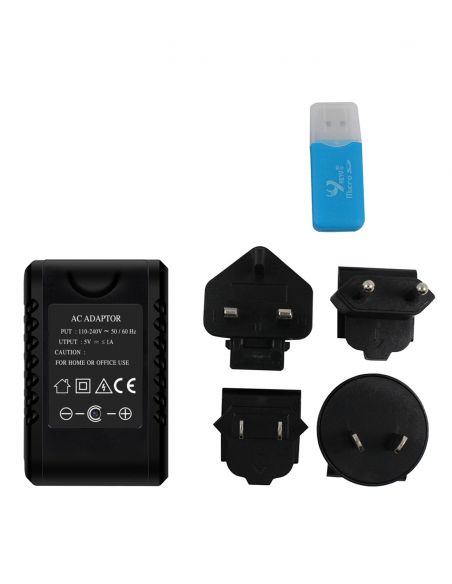Adaptateur secteur avec caméra wifi Full HD accessoires