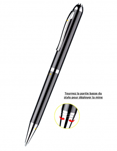 Stylo micro espion noir -... 2